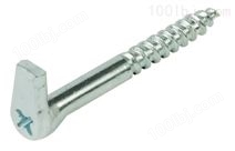 螺絲掛鉤，適用隱藏式懸掛件，鋼制鍍鋅，螺紋直徑5.8x長80mm