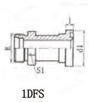 1DFS 1DFS-RN 公制螺纹卡套式／重系列法兰IS0 6162-2